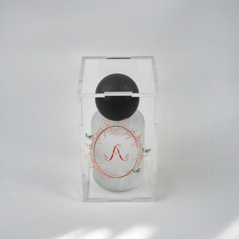 Perfume in acrylic box