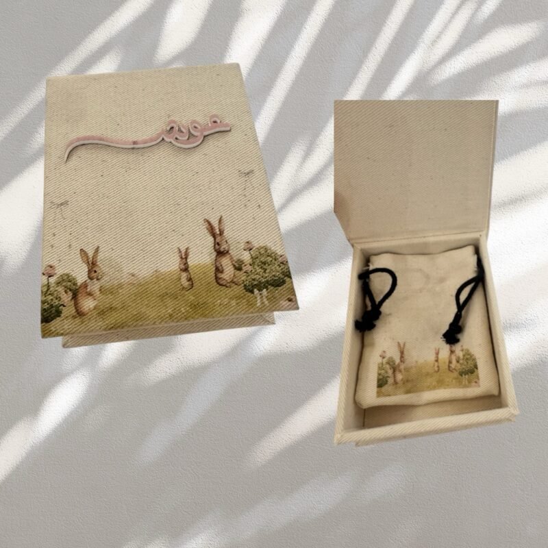 Linen box and pouch (oud+ musk)